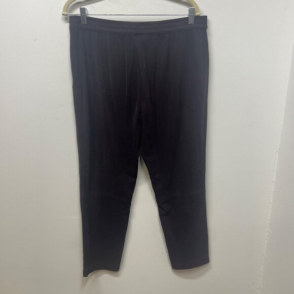 J.Jill Wearever Collection purple eggplant Stretch Pull-On Pants L - Picture 7 of 10